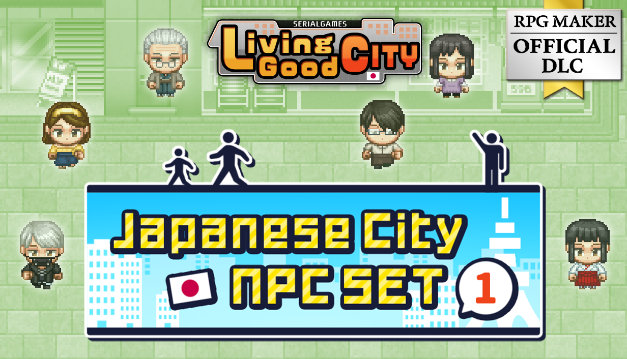 ゲームキャラクター 0428 SERIALGAMES 住みたい街 街中のモブキャラクターセット1 - RPGツクール
