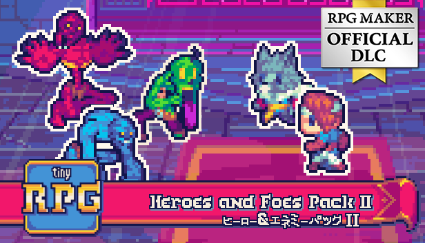 TinyRPG - ヒーロー and エネミーパック II - RPGツクールMZ |【公式