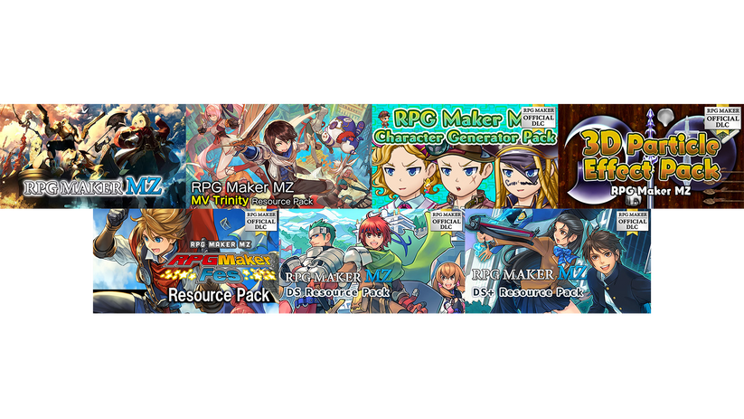 Official Rpj Bundle | RPG Maker MZ Debut Bundle Complete | RPG Maker Official Store