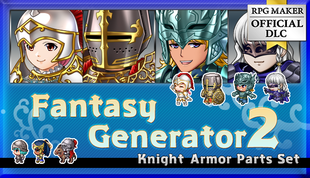 Fantasy Generator 2 Knight Armor Part Set - RPG Maker MZ