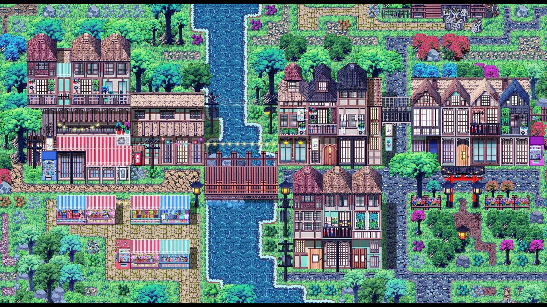 NEONPIXEL - アニメ風の田舎タイルセット - RPGツクールMZ
