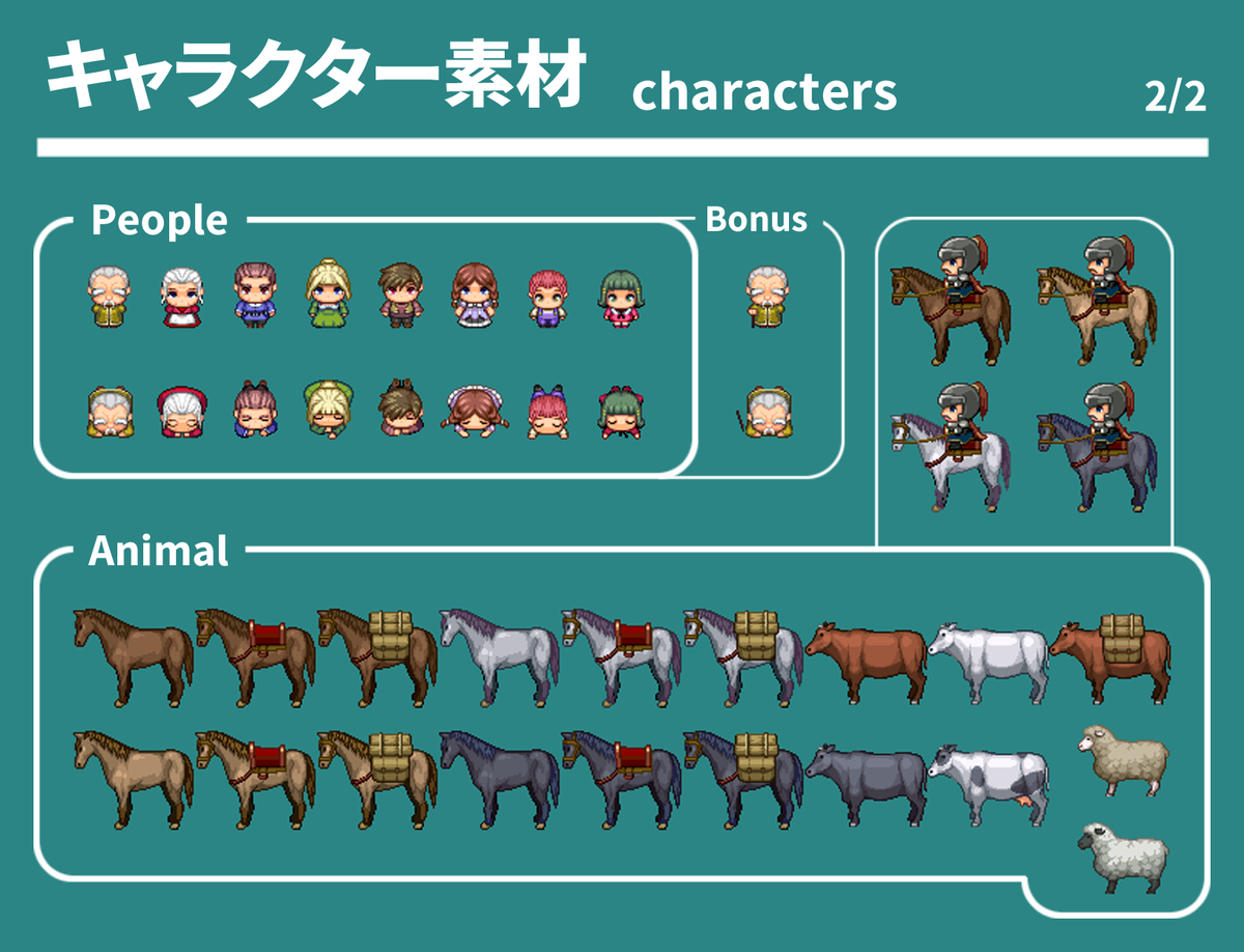 Auto Rpg REFMAP Fantasy Character Pack 2 - RPG Maker MZ | RPG Maker Official Store
