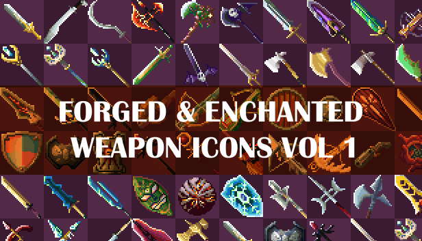 Forged and Enchanted Weapon Icons Vol1 - RPG Maker MZ