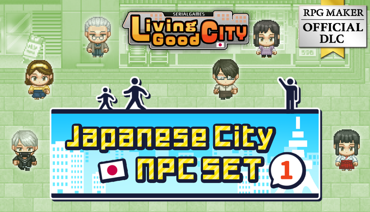 Rpg Store SERIALGAMES LivingGoodCity Japanese City NPC SET 1 - RPG Maker MZ | RPG ...