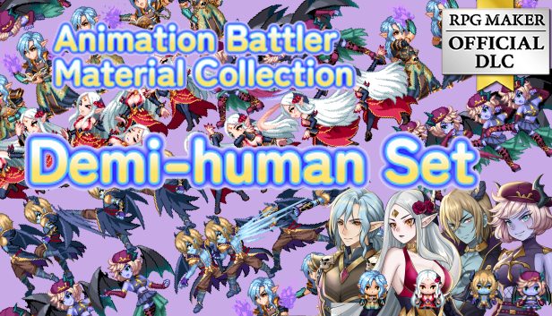 Animation Battler Material Collection Demi-human Set - RPG MAKER UNITE