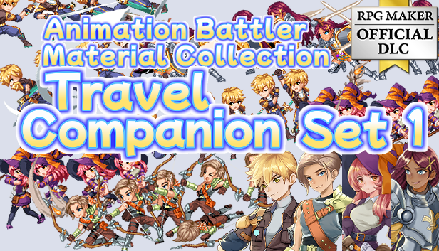 Animation Battler Material Collection Travel Companion Set 1 - RPG Maker MZ