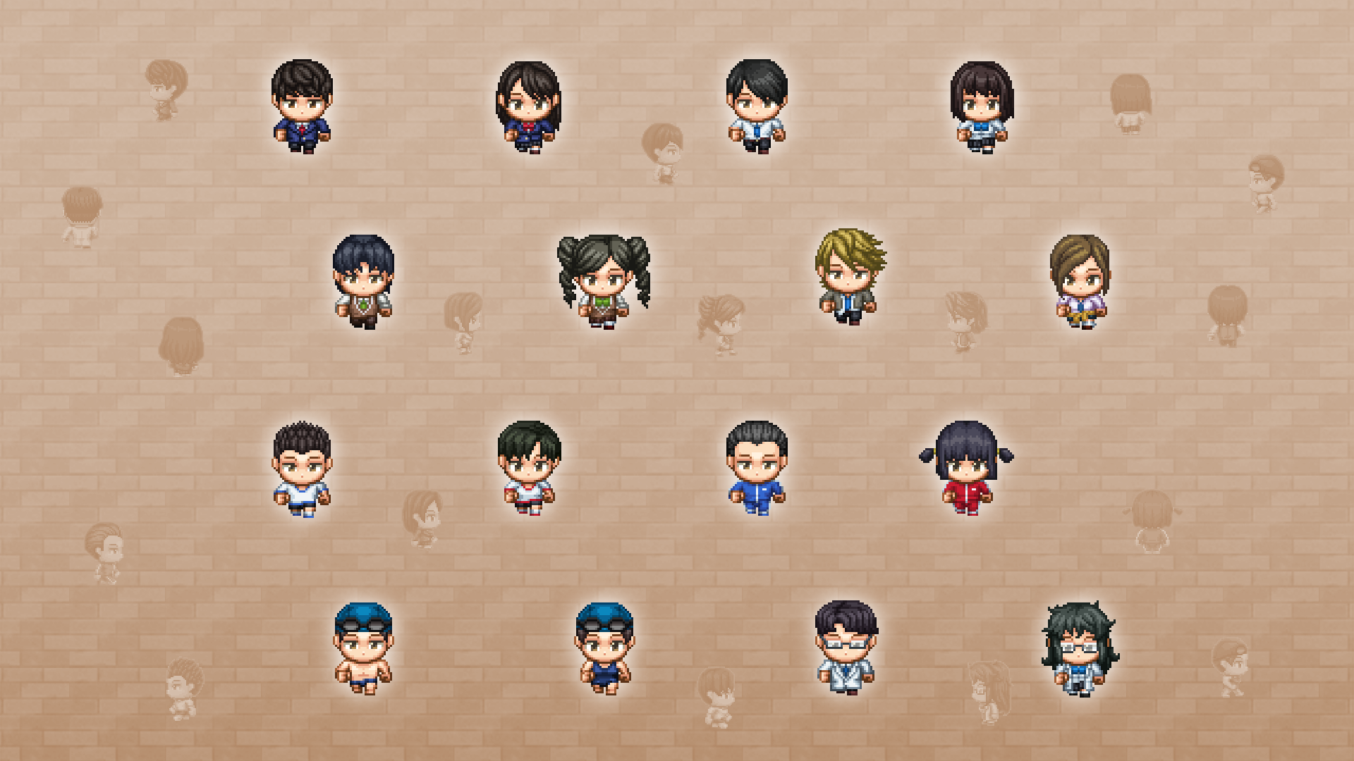 SERIALGAMES 住みたい街 - みんなの学校モブキャラクターセット - RPG SERIALGAMES 住みたい街 - みんなの学校モブキャラクターセット - RPG