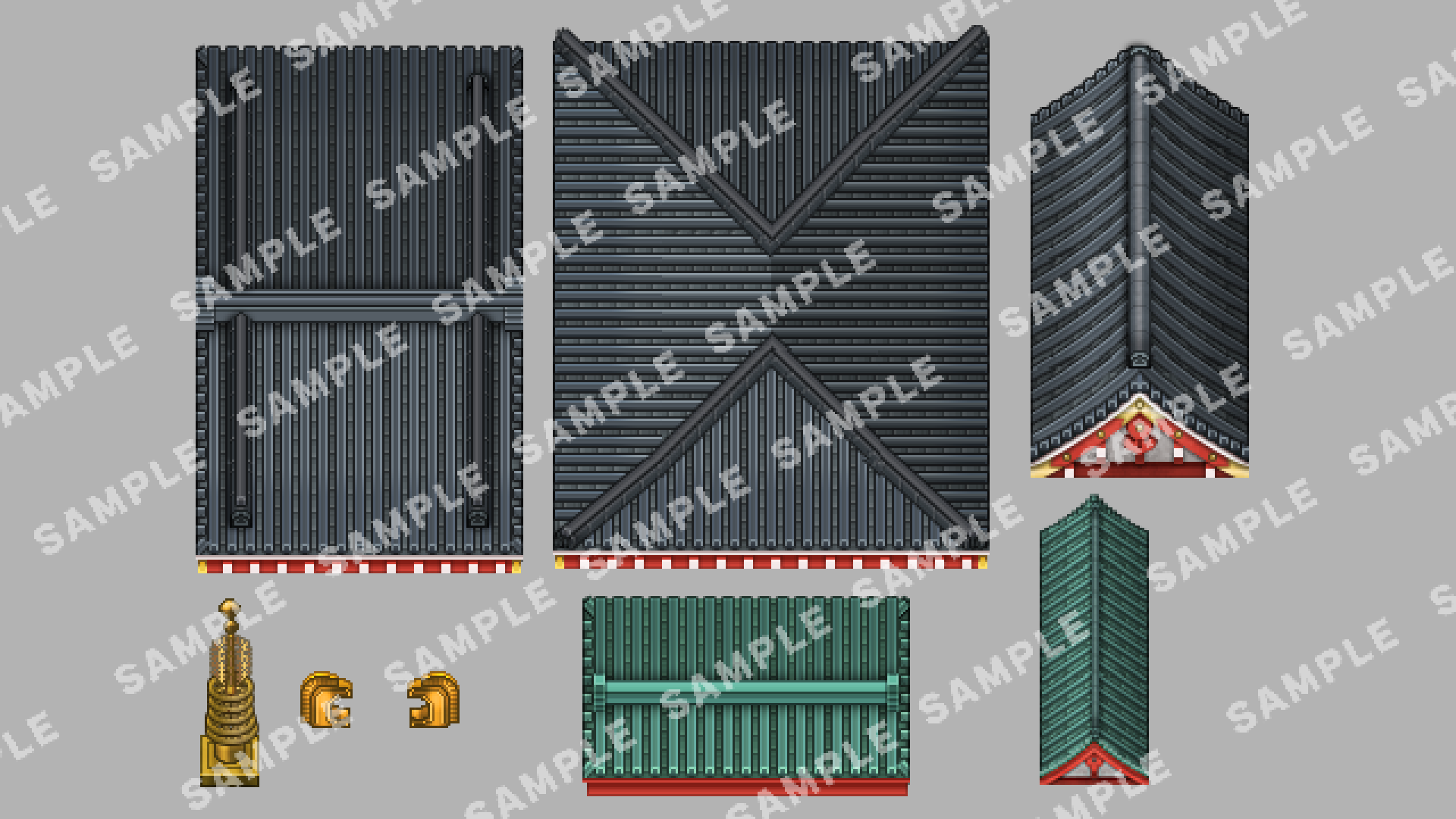 SERIALGAMES 日本の旅先タイルセット - 浅草セット - RPGツクールMZ