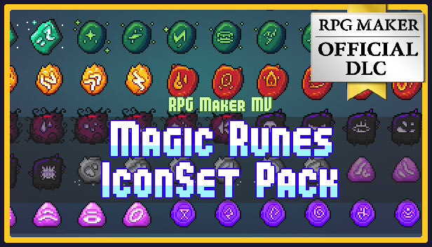 RPG Maker MZ - MAGIC RUNES ICONSET PACK
