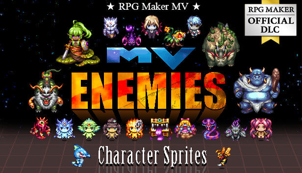 RPG Maker MZ - MV Enemies - character sprites
