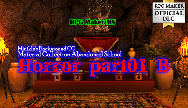 Minikle's Background CG Material Collection Abandoned School Horror part01 B - RPG Maker MV