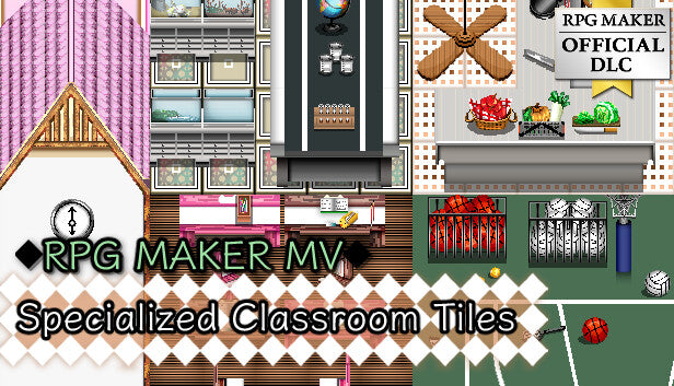 RPG Maker MZ - Specialized Classroom Tiles