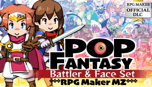 Pop Fantasy Battler and Face Set - RPG Maker MZ | RPG Maker Official Store