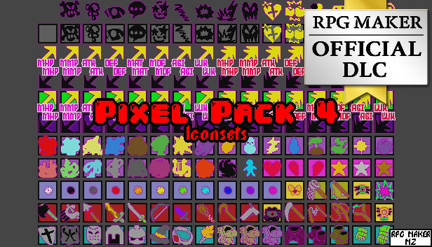 RPG Maker MZ - Pixel Pack 4 Iconsets