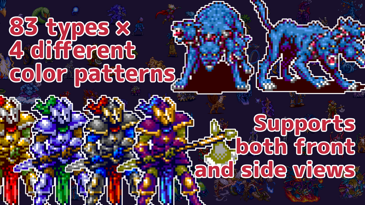 MEGA FANTASY Pixel Monster Pack - RPG Maker MZ | RPG Maker Official Store