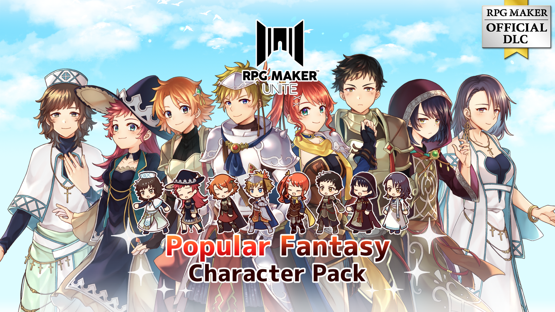 Popular Fantasy Character Pack - RPG MAKER UNITE | RPG Maker Official Store