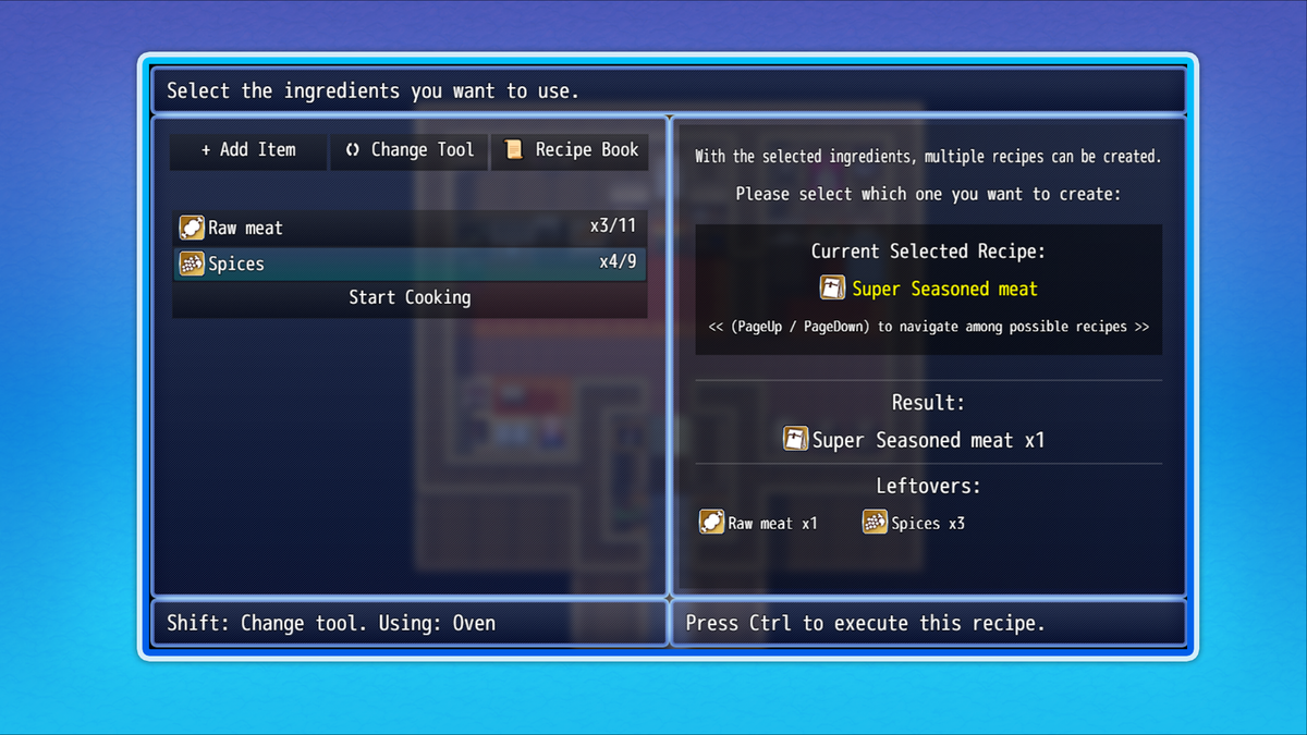 UNDERMAX - かんたんクッキングシステムプラグイン - RPGツクールMZ UNDERMAX - かんたんクッキングシステムプラグイン - RPGツクールMZ