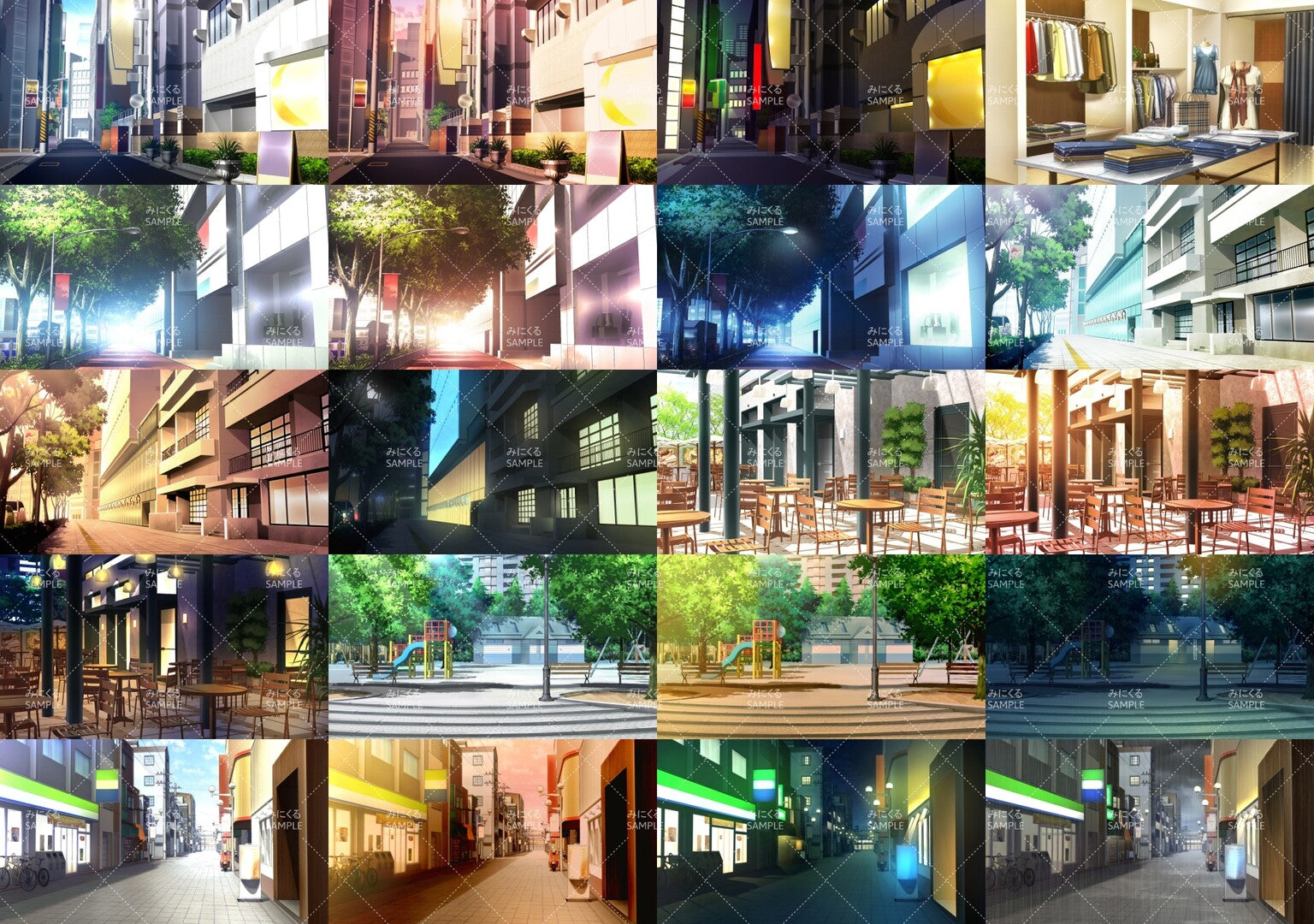 RPG Maker MZ - Minikle Backgrounds Bundle Cityscape part01