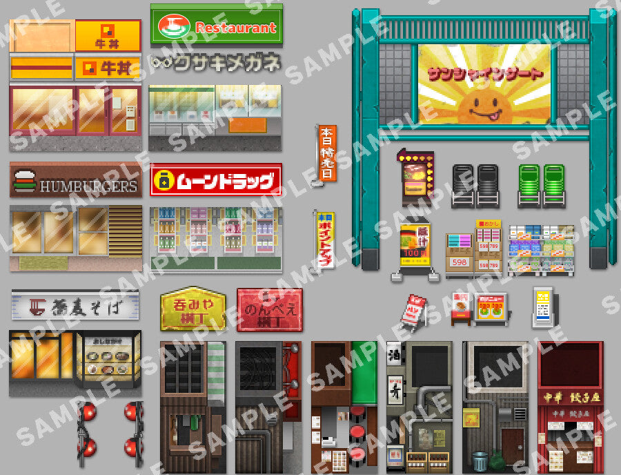 RPG Maker MZ - SERIALGAMES Living Good City Tileset