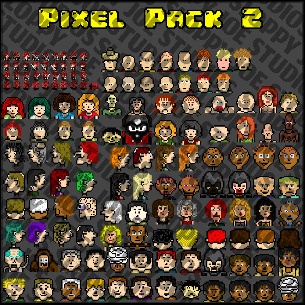 RPG Maker MZ - Pixel Pack 2 Characters - Faces - Sideview Enemies