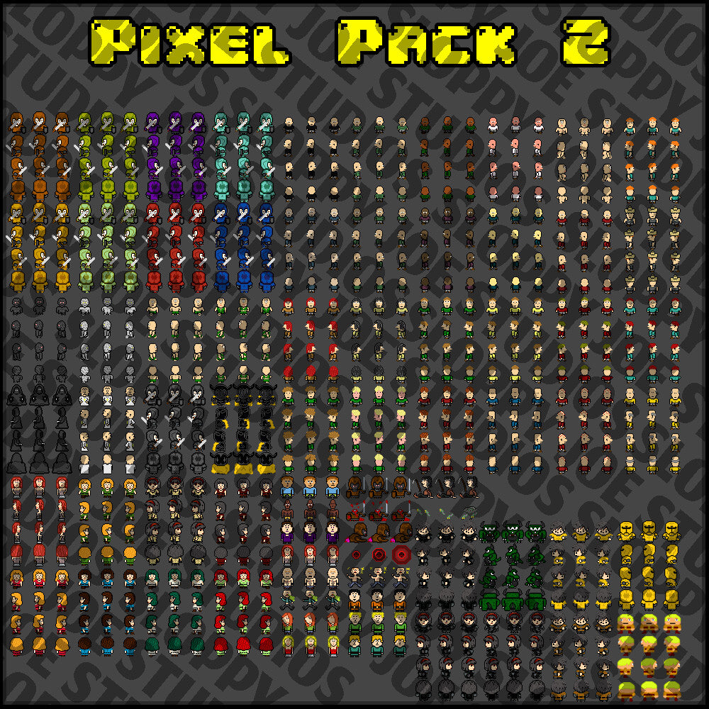 RPG Maker MZ - Pixel Pack 2 Characters - Faces - Sideview Enemies