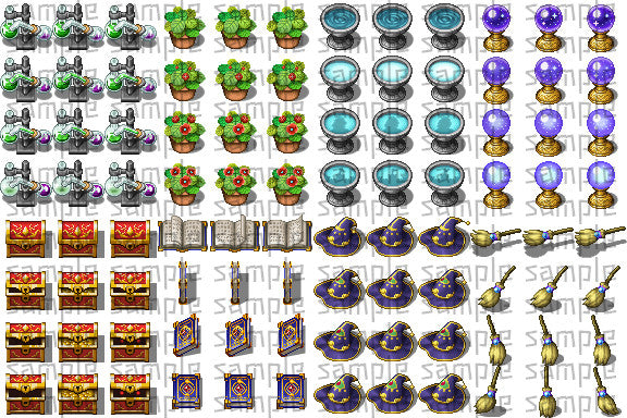 RPG Maker MZ - Magic Shop Animated Interior Pack