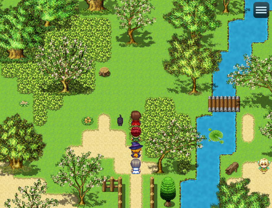 RPG Maker MZ - Japanese Four Seasons Tree Tiles