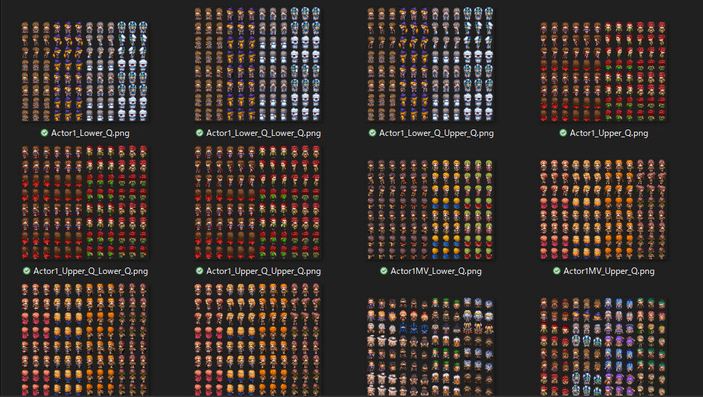 RPG Maker MZ - Diagonal Sprite Generator