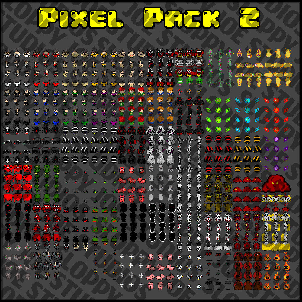 RPG Maker MZ - Pixel Pack 2 Characters - Faces - Sideview Enemies