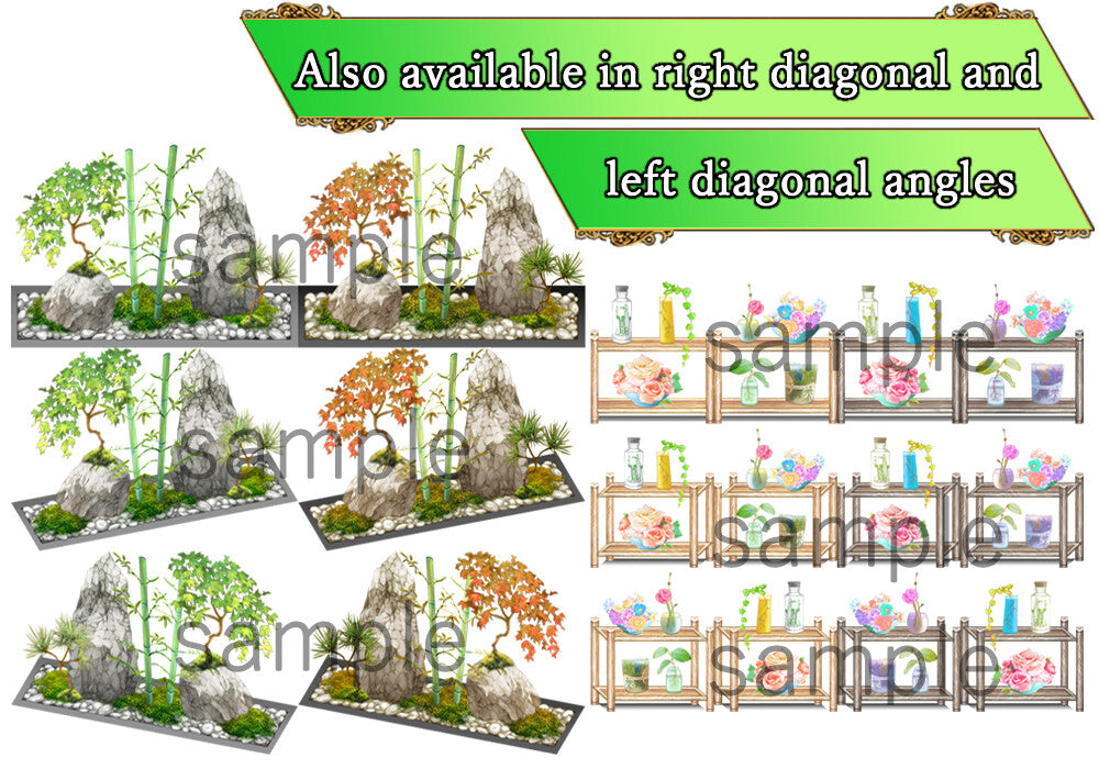 RPG Maker MZ - NATHUHARUCA Green Tilesets