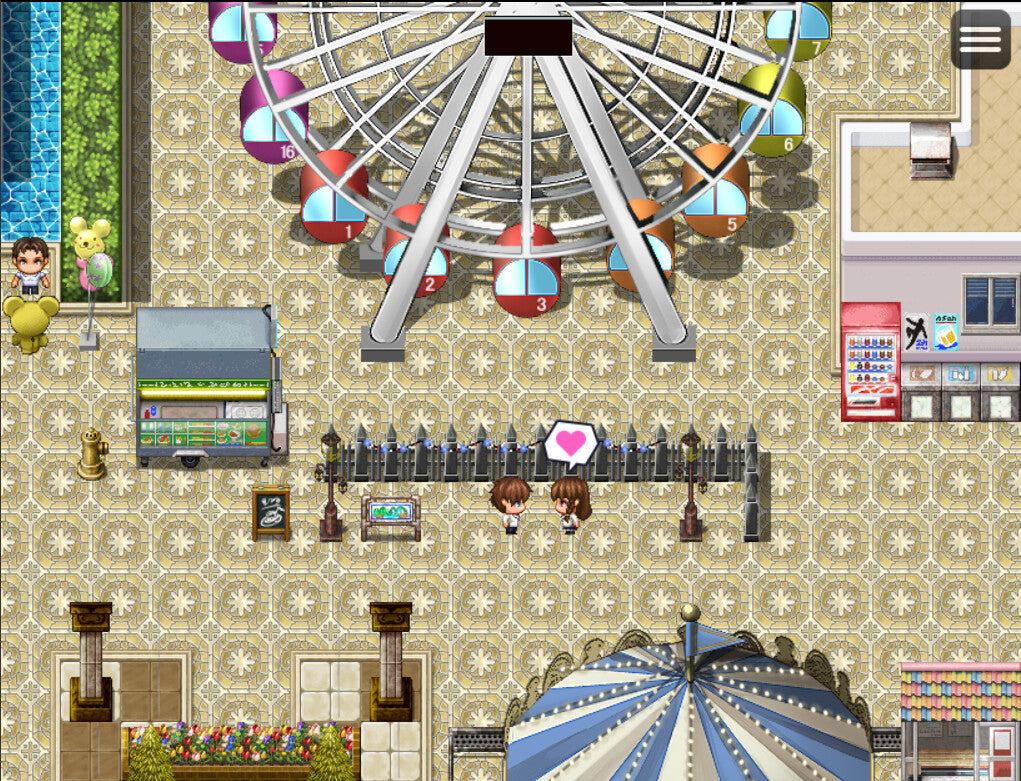 RPG Maker MZ - Amusement park! Tile set