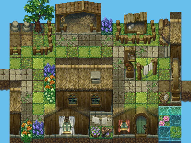 RPG Maker MZ - Grid Map Tiles  RPG Maker Edition