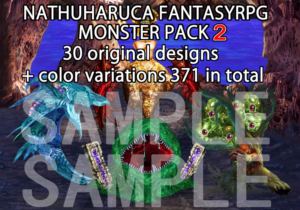 Official Rpj NATHUHARUCA Fantasy RPG Monster Pack 2 - RPG Maker MZ | RPG Maker ...