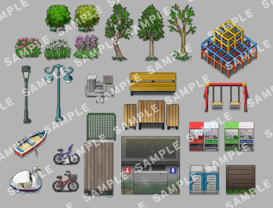 RPG Maker MZ - SERIALGAMES Living Good City Tileset