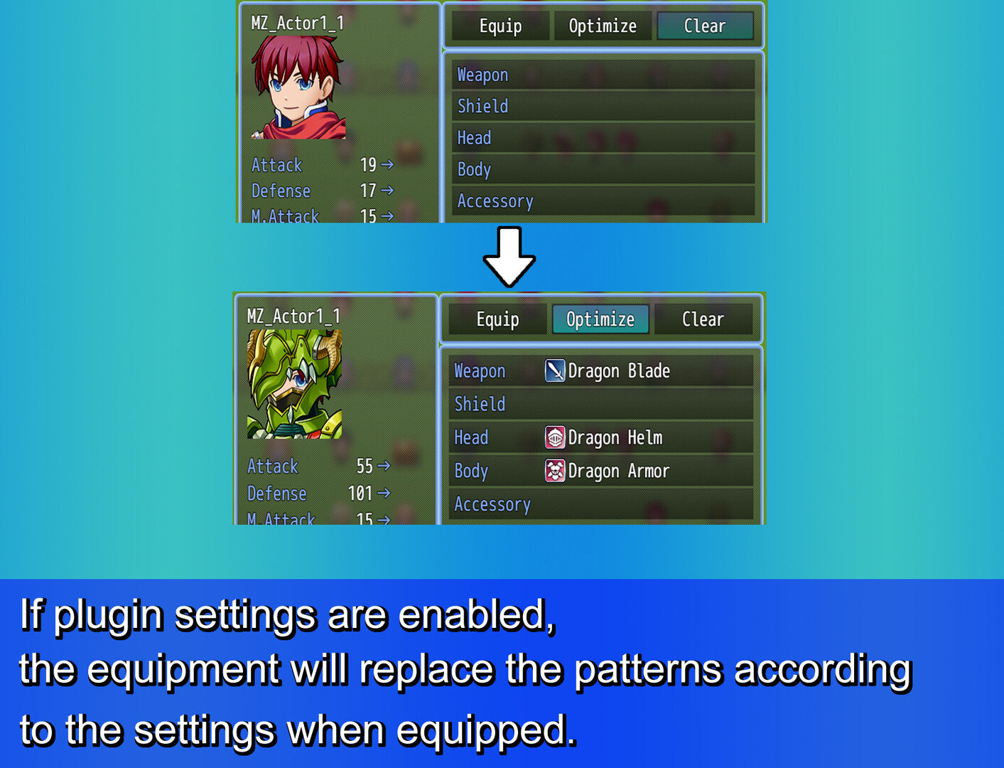RPG Maker MZ - Character Generator Expansion Plugin