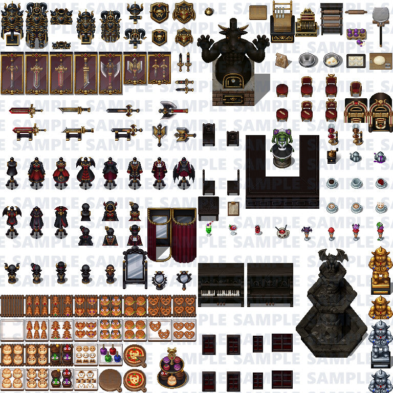 RPG Maker MZ - Creepy Land Tileset Pack Plus