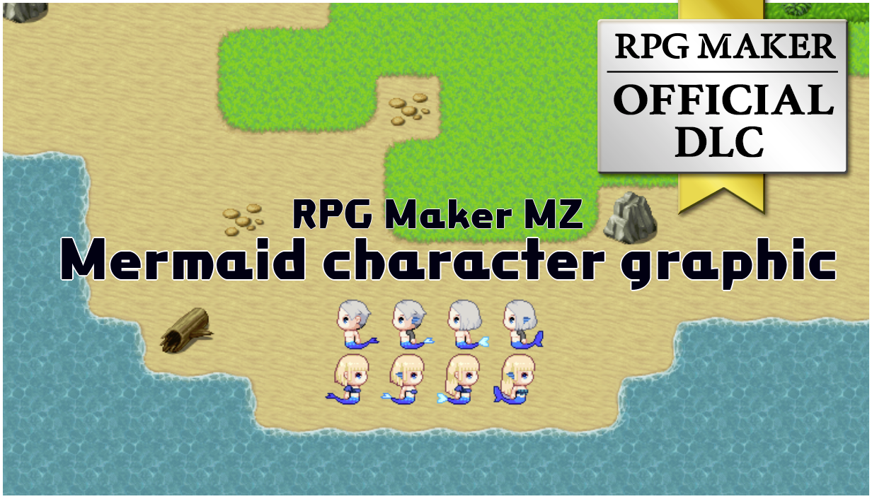 Mermaid character graphic - RPG Maker MZ